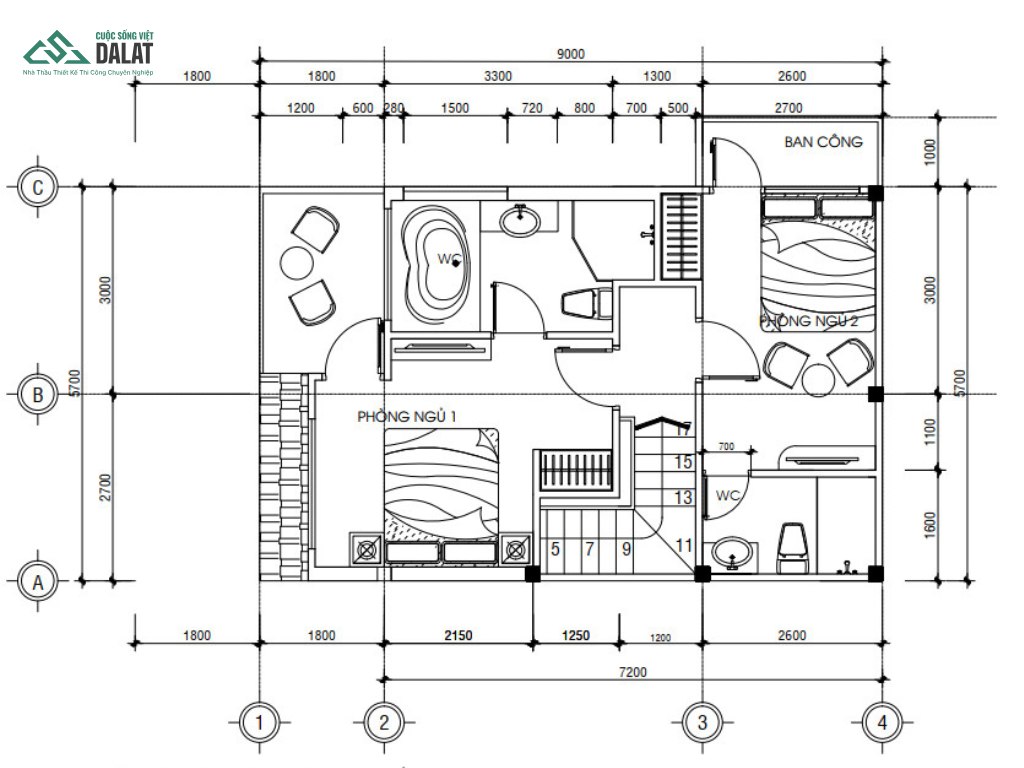 Bản vẽ thiết kế kiến trúc nhà ở Địa Trung Hải