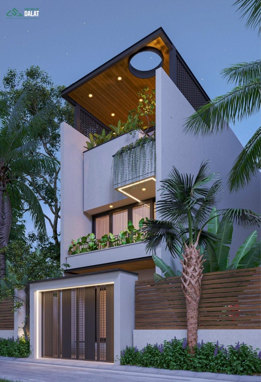 Mặt tiền nhà phố đơn giản hiện đại 3 tầng