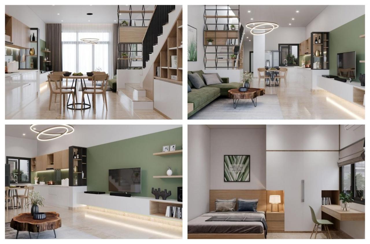thiết kế nội thất nhà cấp 4 chi phí thấp