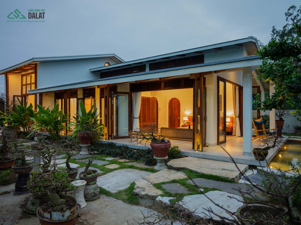 Mẫu thiết kế nhà vườn không gian mở siêu thoáng đãng