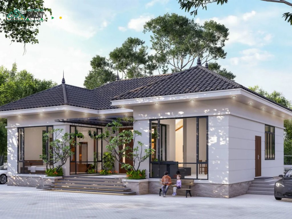 Nhà cấp 4 chữ U thoáng đãng