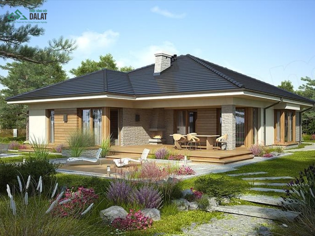 Nhà cấp 4 hiện đại công năng đầy đủ