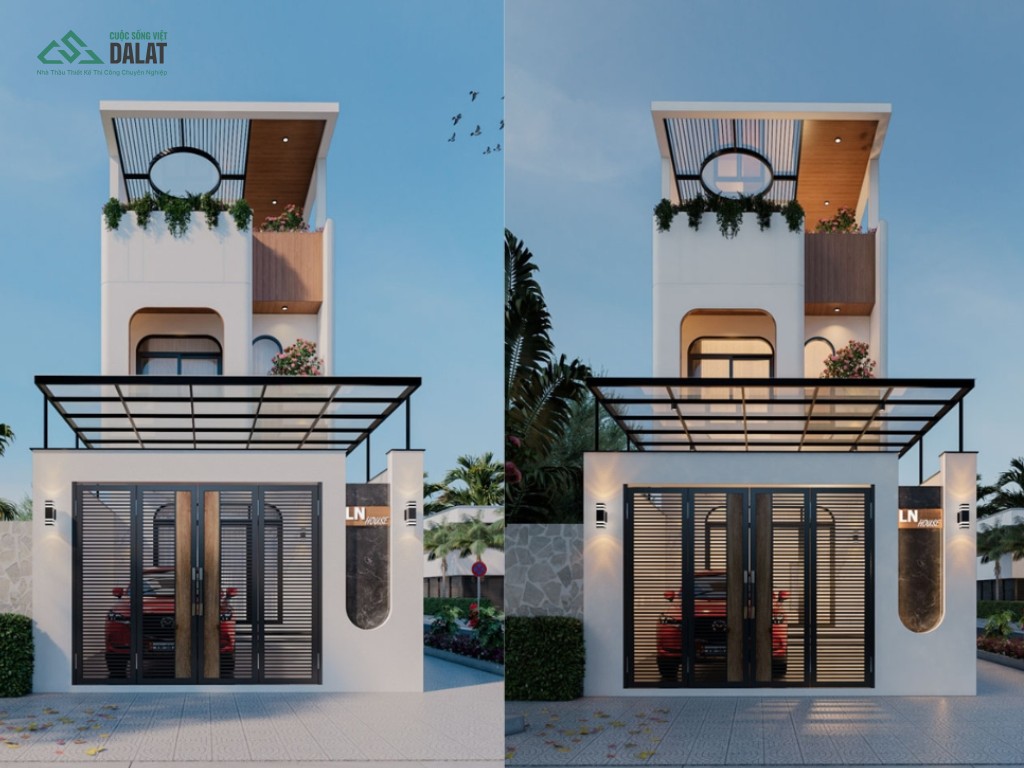 Nhà ống phong cách hiện đại