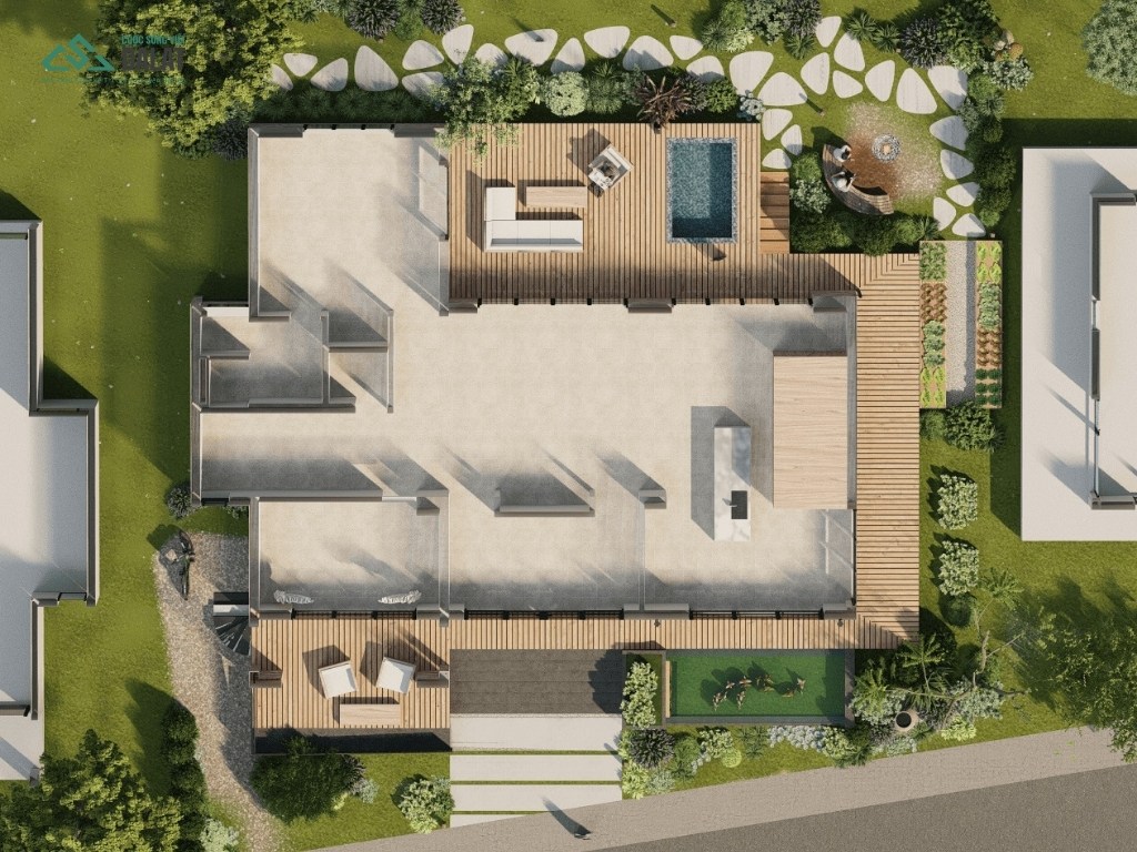 Bản vẽ nhà vườn tạo sự thuận lợi trong quá trình thi công