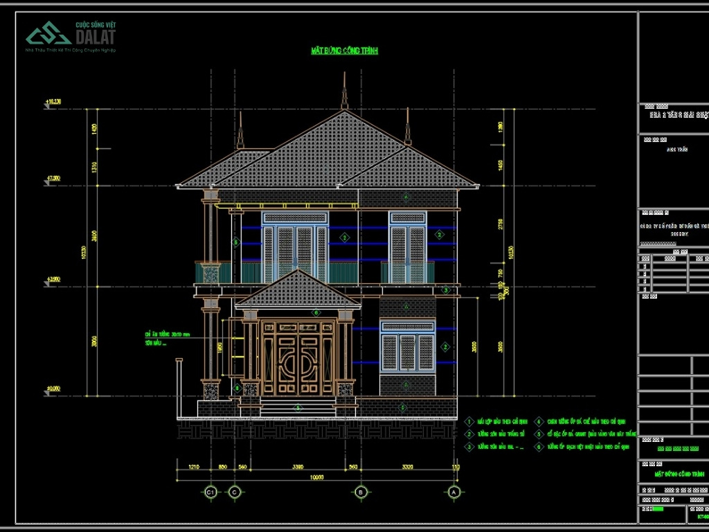 Bản vẽ thiết kế nhà vườn đẹp mái Nhật