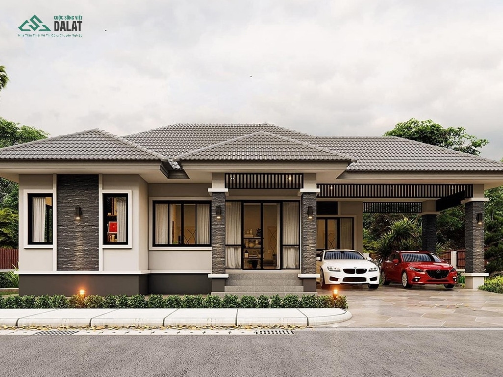 Biệt thự nghỉ dưỡng 1 tầng cụ thể là sao?