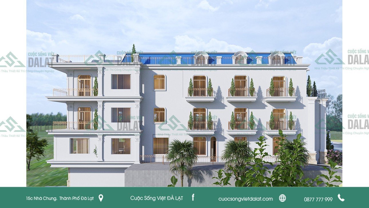 Khách sạn Sunrise khoác áo mới với kiến trúc tối giản, sắc trắng thanh lịch nổi bật
