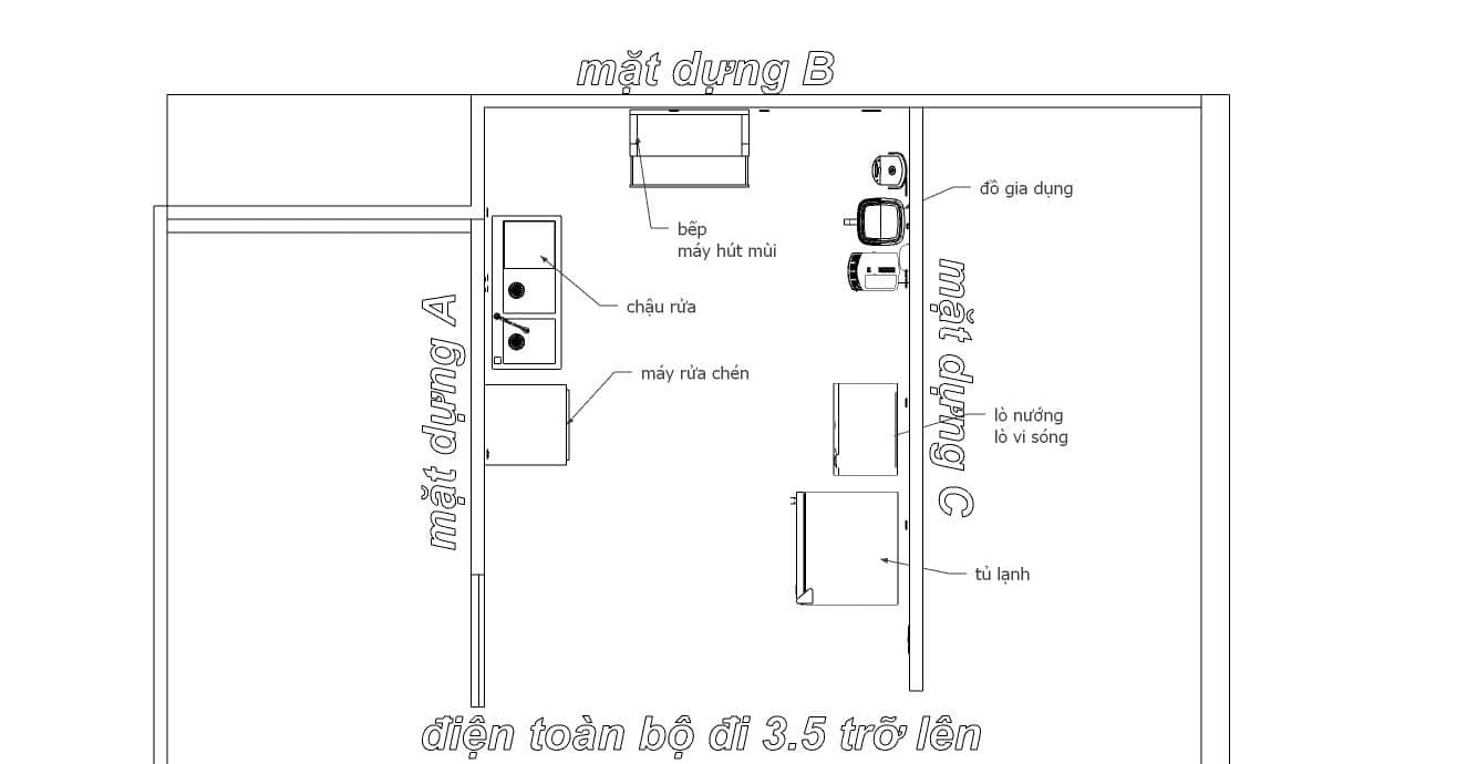 Mặt dựng B