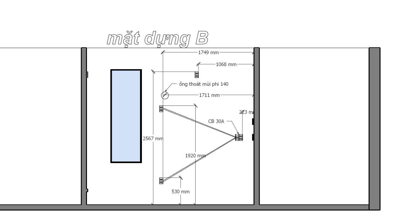 Mặt dựng B
