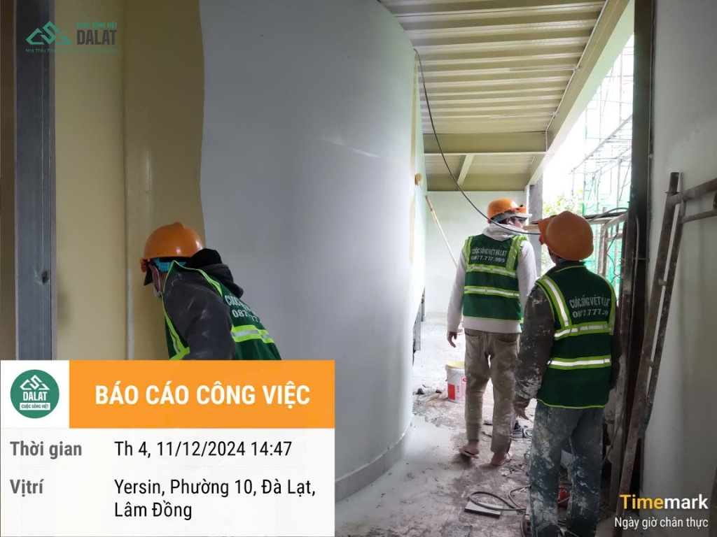 Cuộc Sống Việt thi công chống thấm hầm nhà tại Đà Lạt bằng keo bơm áp lực