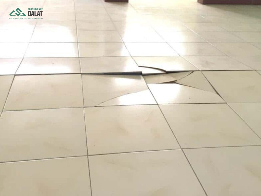 Hiện tượng sàn lún nghiêm trọng