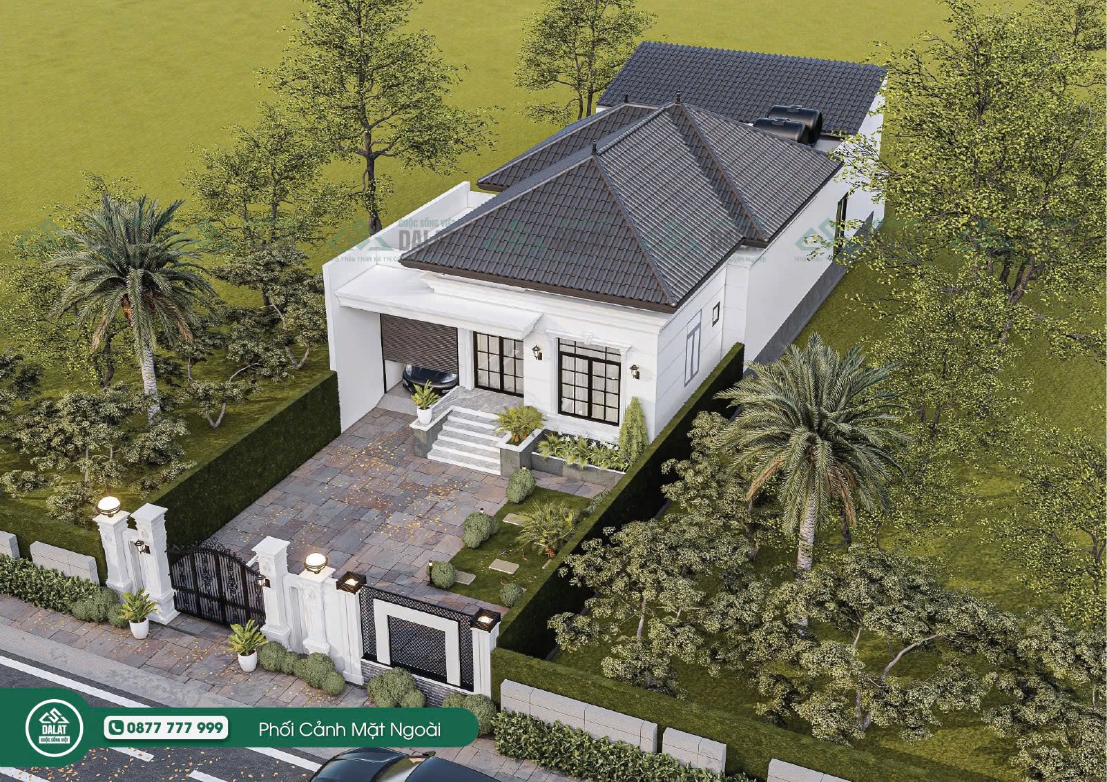 Dự án Villa Huy Phương góc chụp từ trên cao