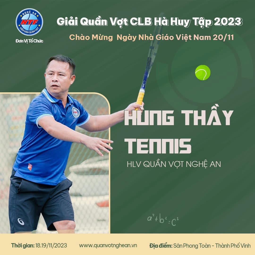 Chân dung thầy Hùng Tennis