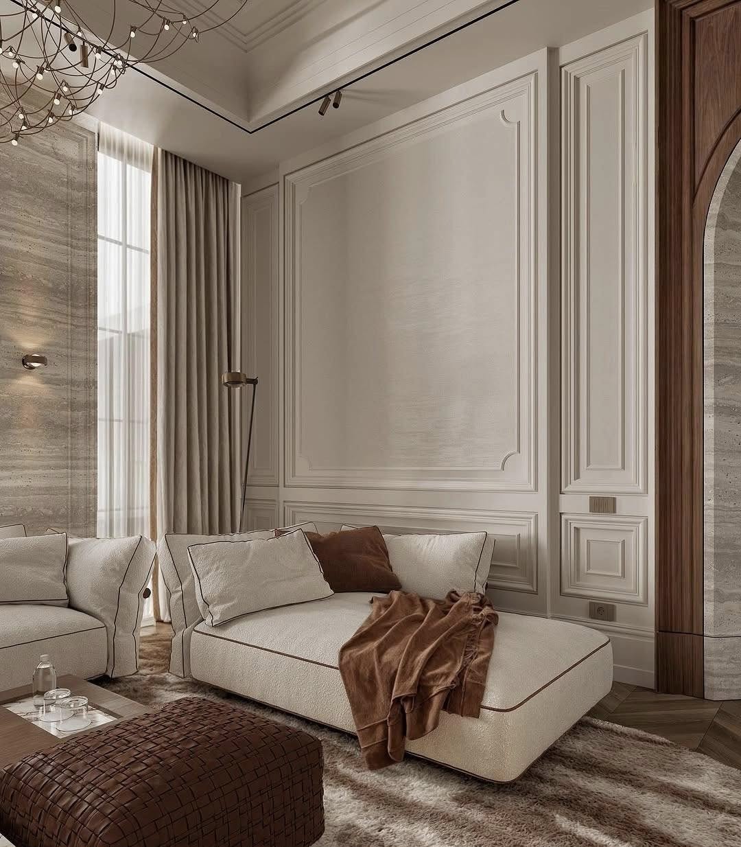 Nội thất phòng khách của villa