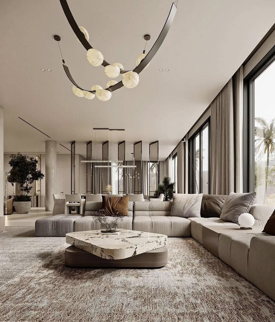 Không gian nội thất của villa Trịnh Hoài Đức