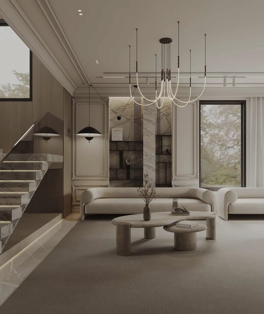 Không gian nội thất của villa Trịnh Hoài Đức
