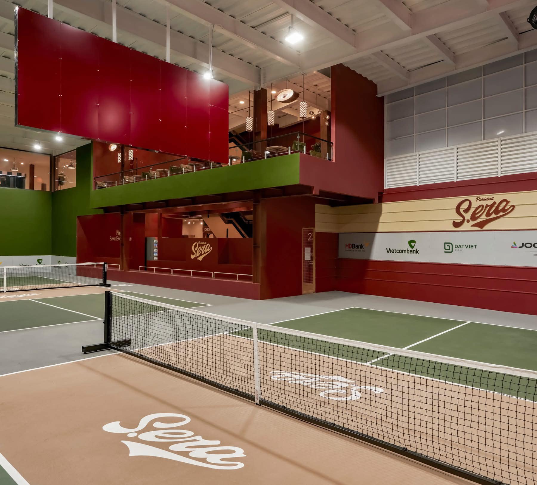 Một góc sân pickleball