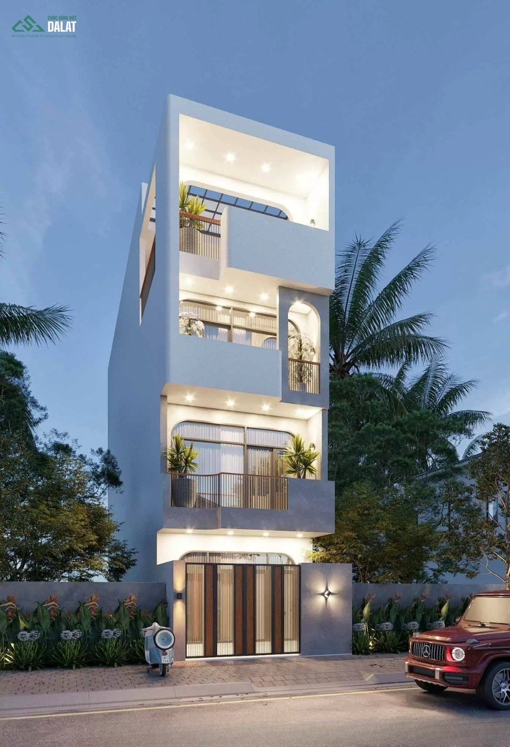 Mẫu nhà ống hệ trần
