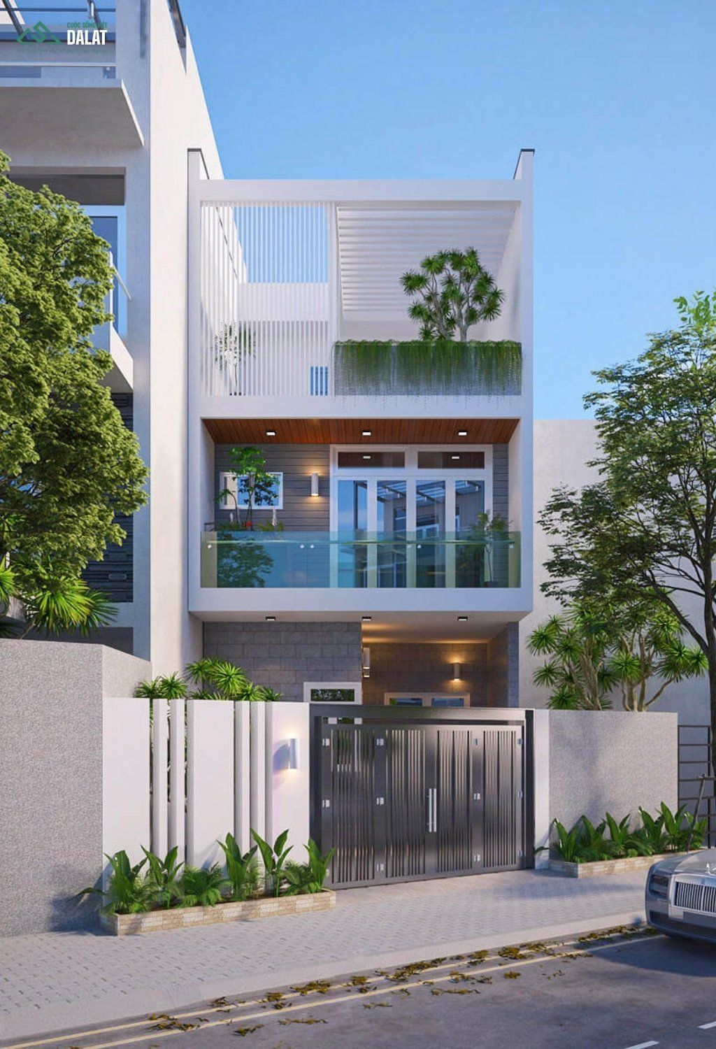 Nhà hộp 3 phòng ngủ rộng rãi, đầy đủ công năng
