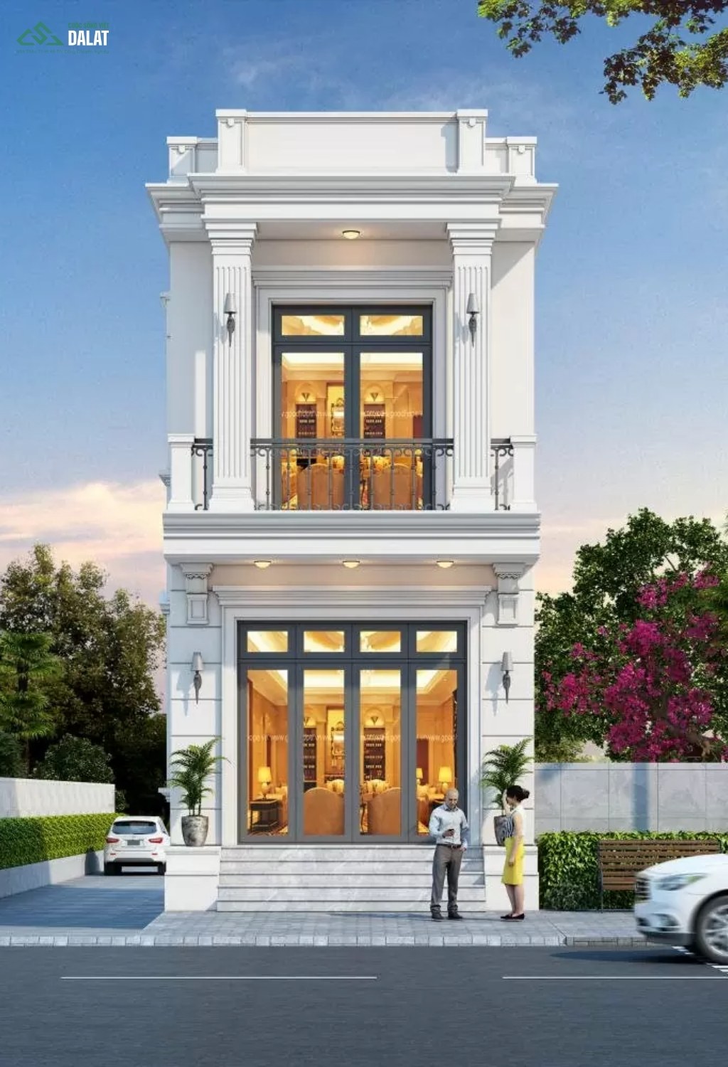 Nhà hộp đơn giản mái bằng