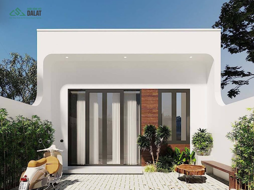 Nhà ống 1 tầng đơn giản