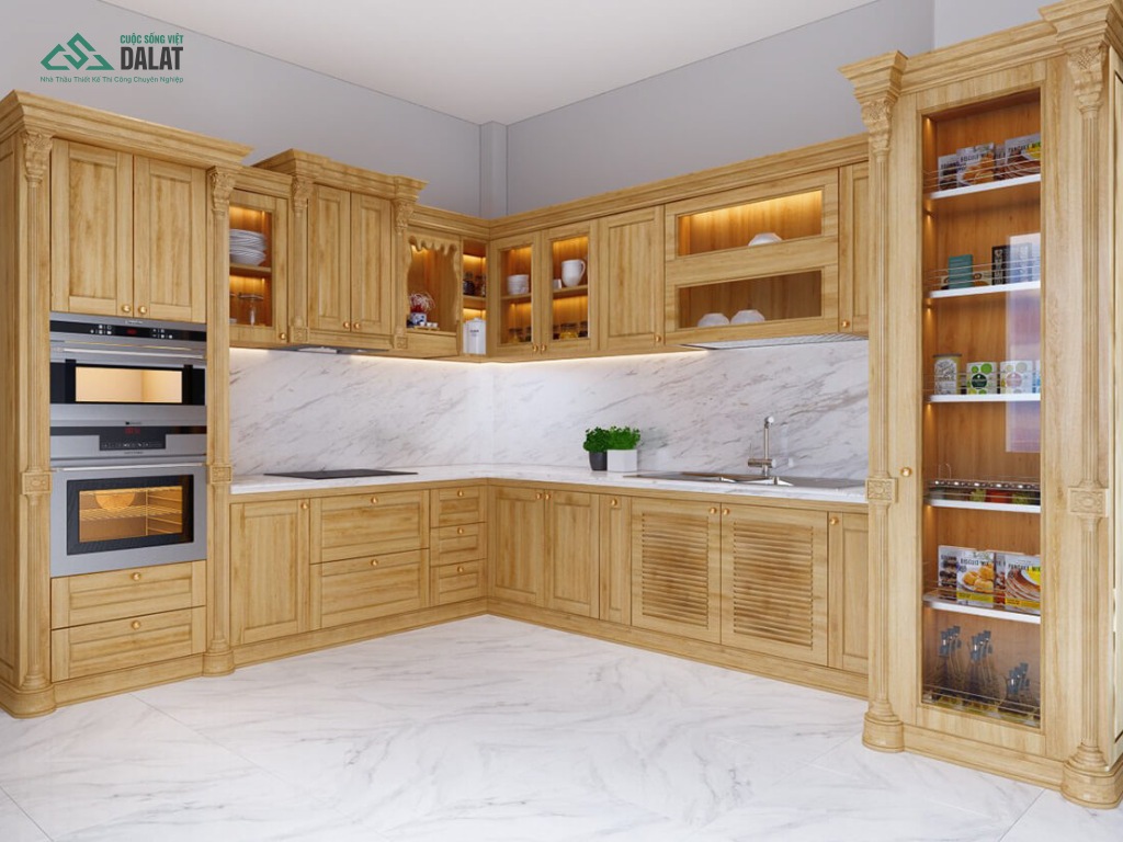 Thi công tủ bếp cao cấp tại Đà Lạt