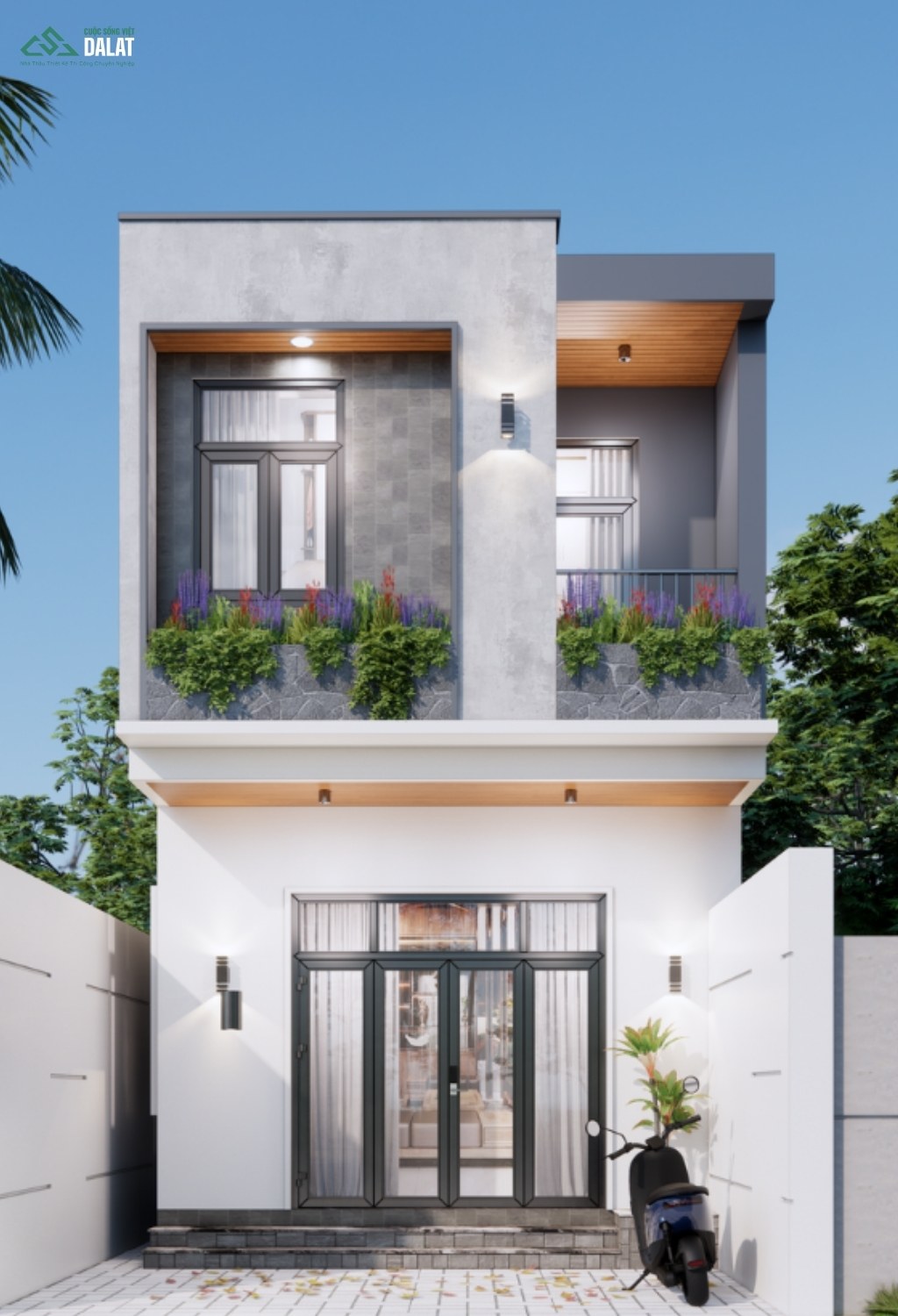 Thiết kế nhà ống đơn giản ở nông thôn
