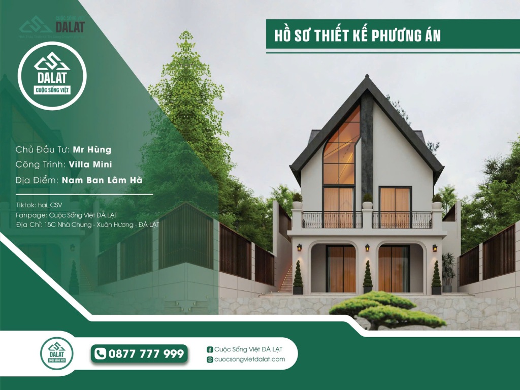 Dịch vụ thiết kế nhà trên đồi dốc uy tín, chất lượng của Cuộc Sống Việt