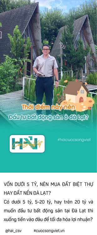 TIKTOK 3 đầu tư bất động sản đà lạt