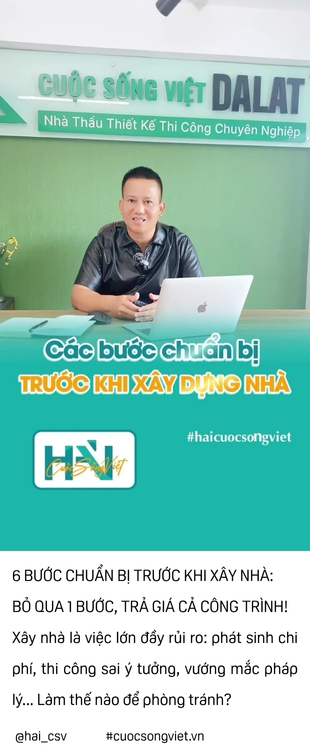 các bước chuẩn bị trước khi xây nhà