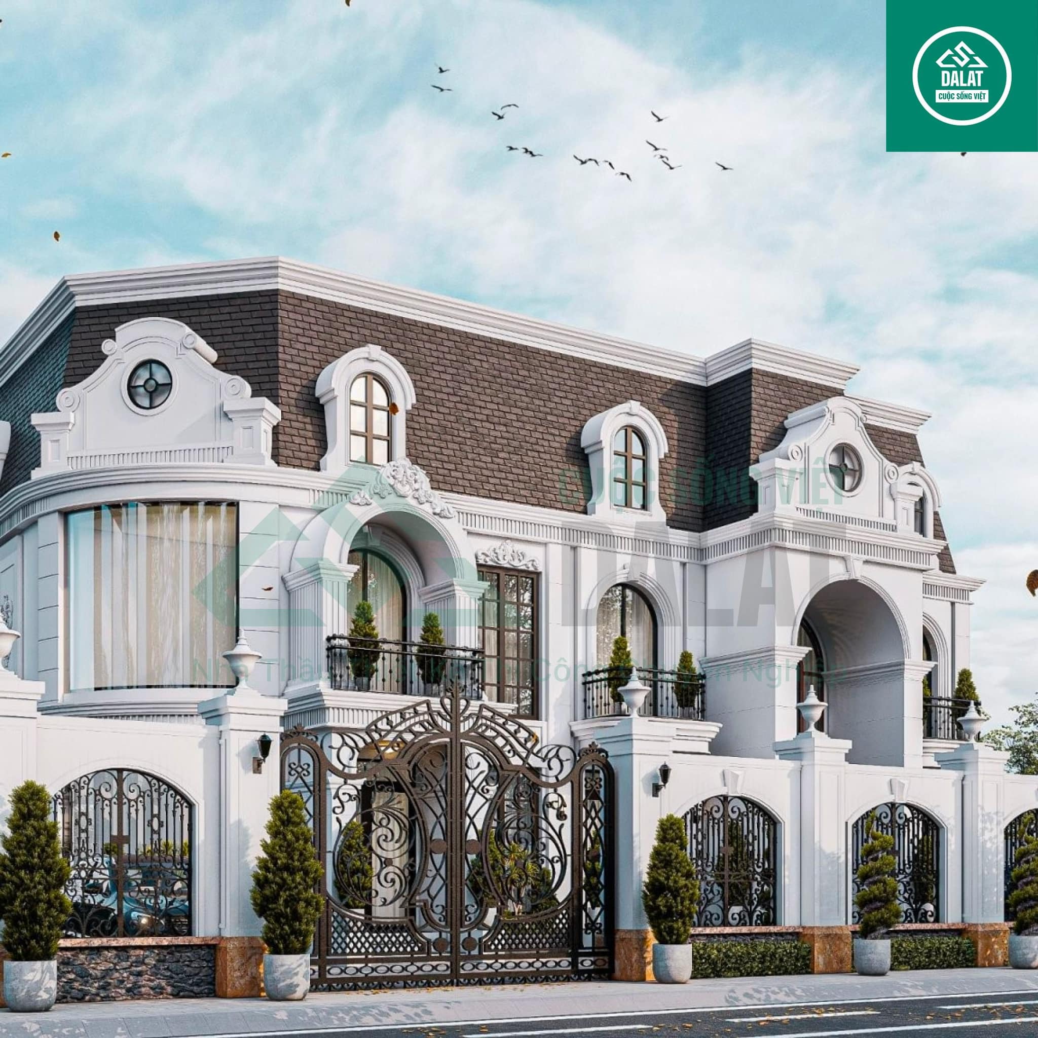 Mặt bên dự án Villa Trịnh Hoài Đức