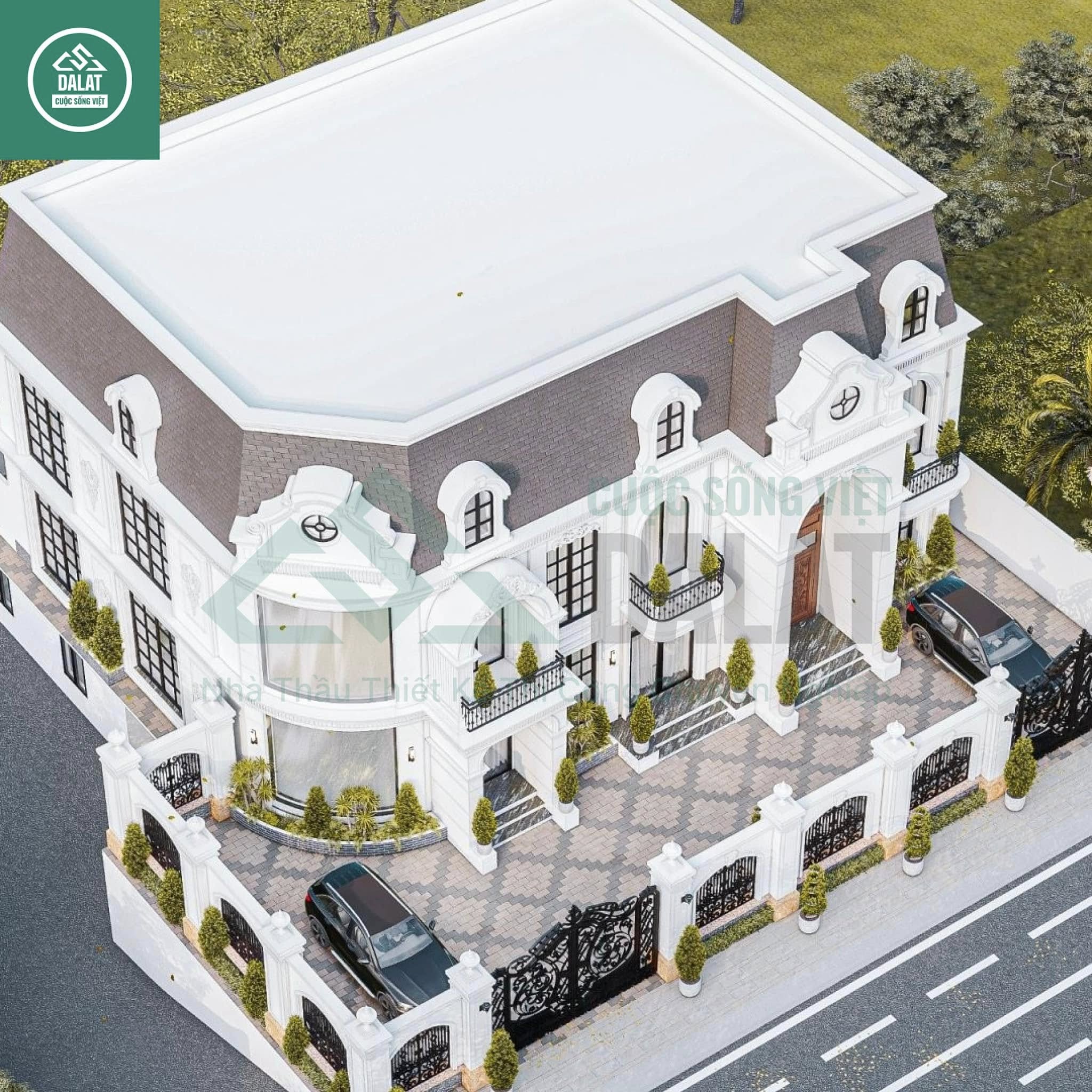 Villa Trịnh Hoài Đức từ trên cao