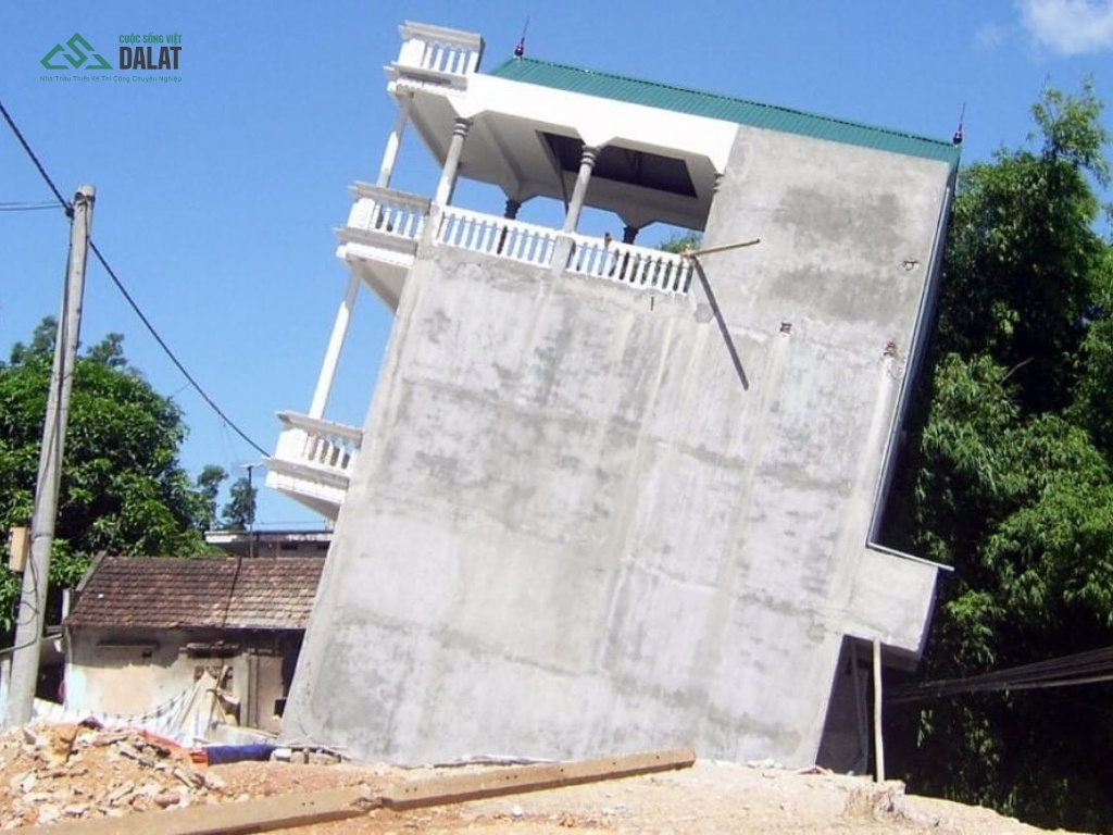 Móng nhà bị lún sẽ gây ra những hậu quả gì?