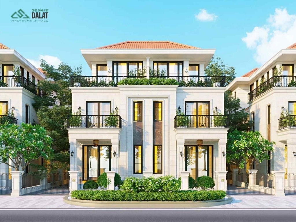 Tìm hiểu chi phí thiết kế các mẫu biệt thự song lập