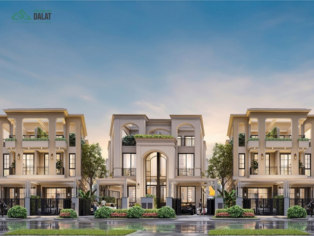Biệt thự song lập ở khu đô thị mới