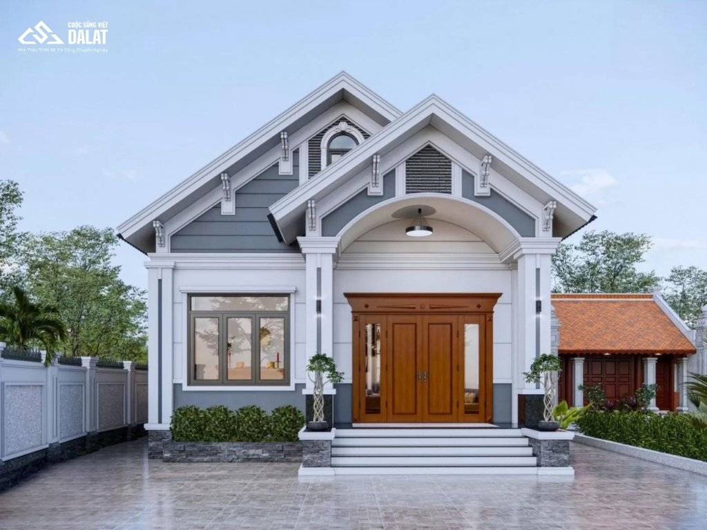 Xây nhà gác lửng 500 triệu mái Thái