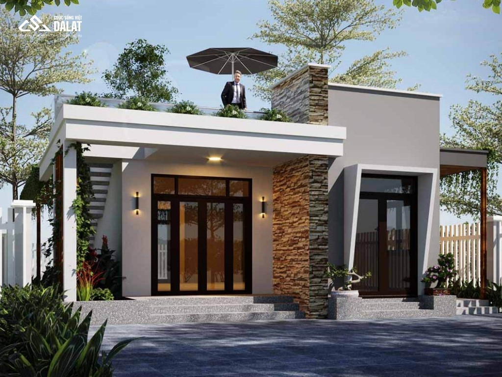 Nhà cấp 4 mái bằng 3 phòng ngủ