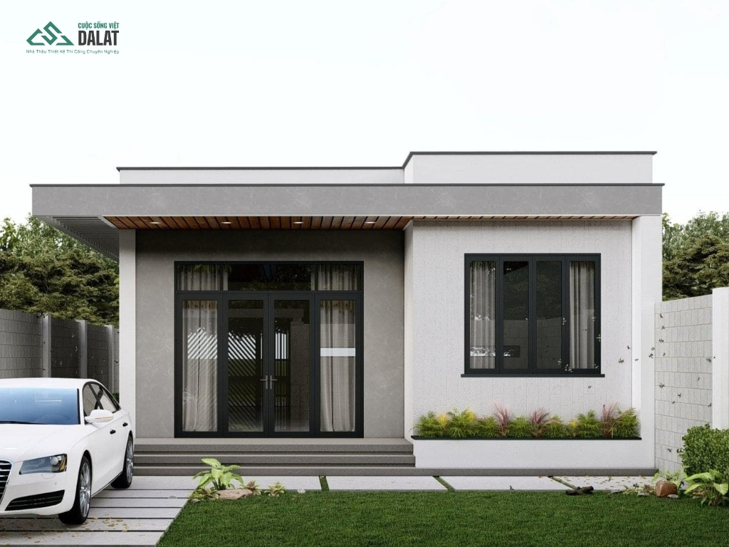 Hình ảnh nhà cấp 4 mái bằng