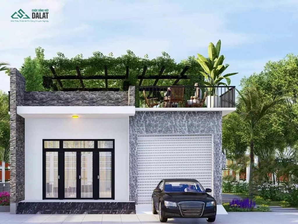 Nhà ống cấp 4 mái bằng