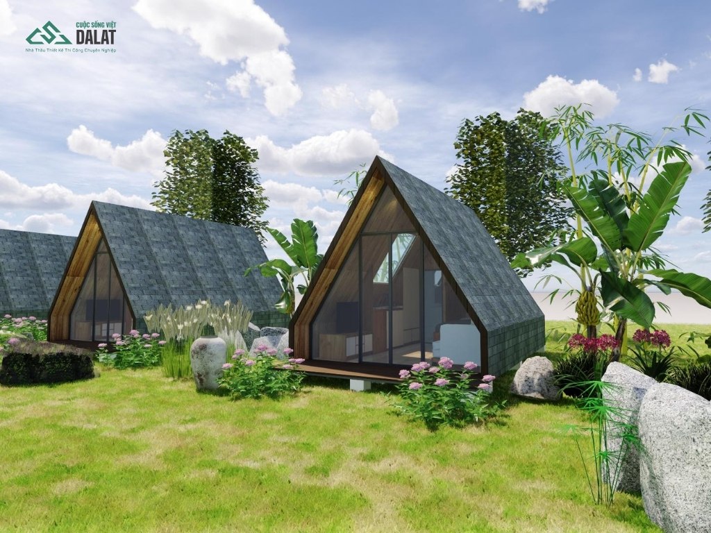 Nhà lưu trú dạng bungalow nhỏ gọn