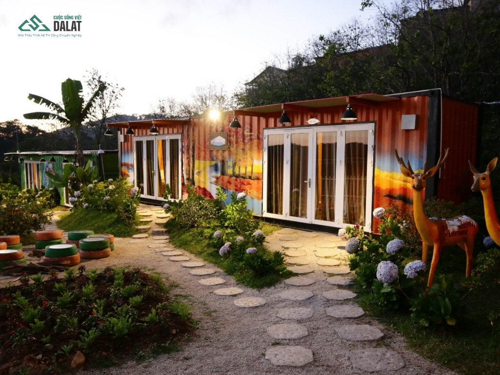 Mẫu homestay container độc đáo tại Đà Lạt