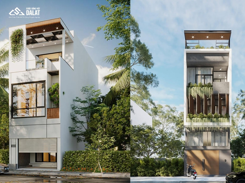 Mẫu nhà gác lửng dùng để ở và kinh doanh