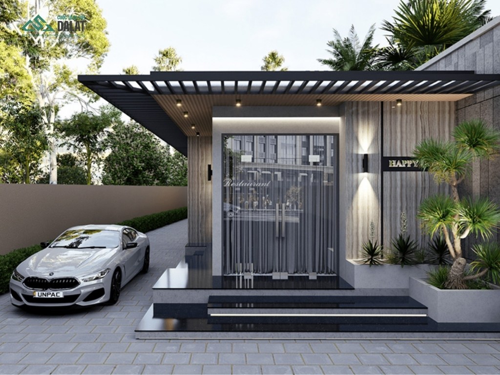Công năng bố trí của nhà phố 1 tầng
