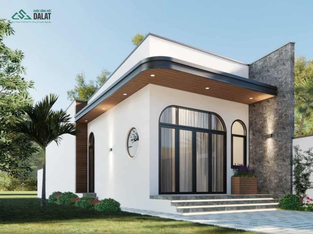 Nhà phố 1 tầng phong cách hiện đại