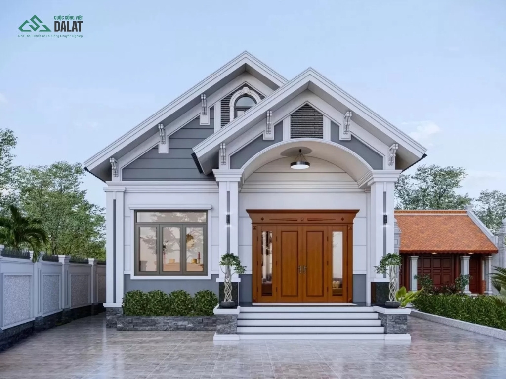 Nhà phố mái Thái 1 tầng