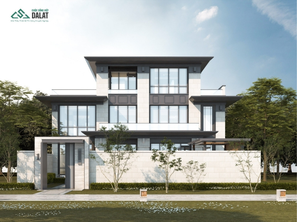 Biệt thự sân vườn đậm chất phong cách Á Đông