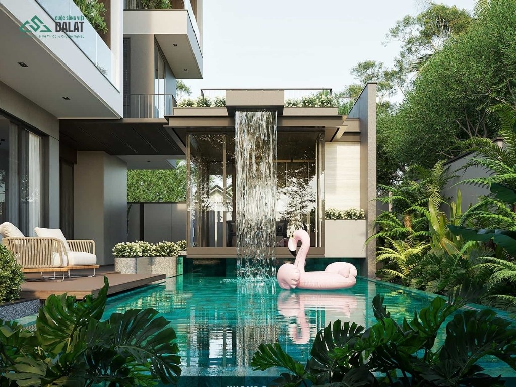 Biệt thự nhà vườn có hồ bơi được giới trẻ ưa chuộng