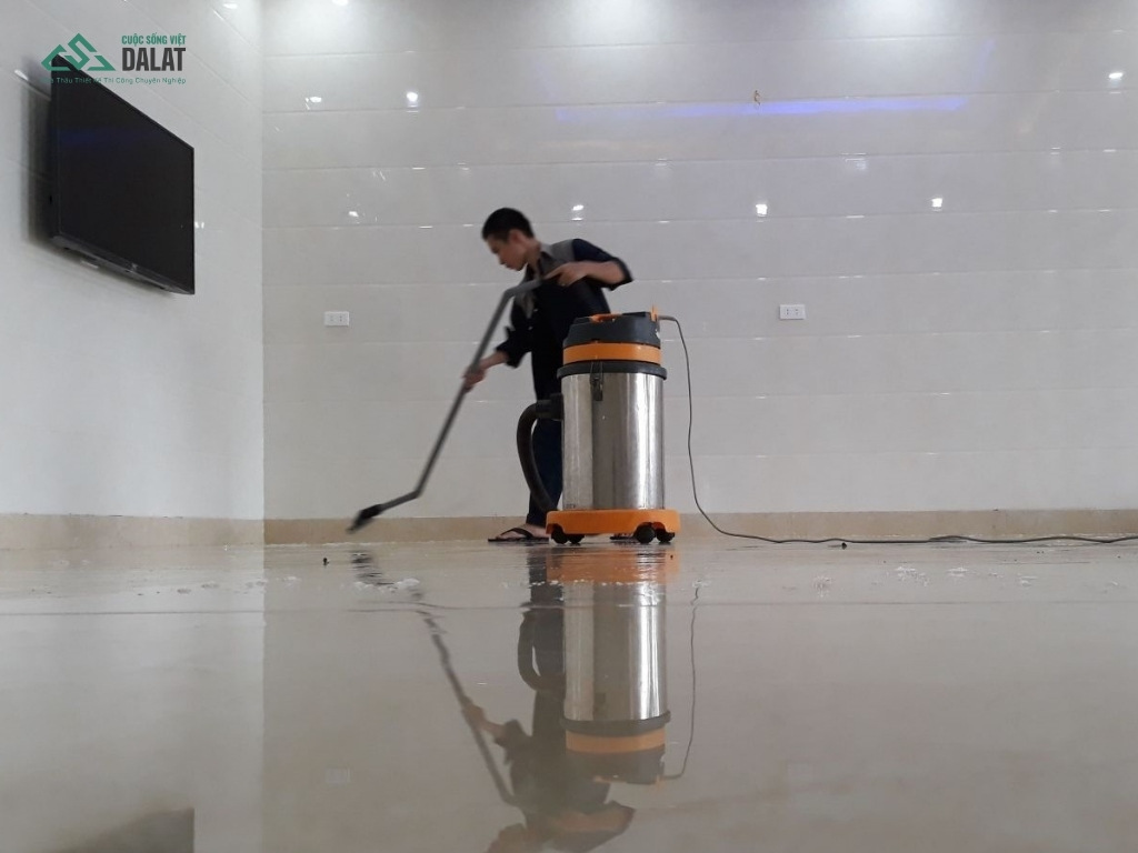 Cách dọn sàn nhà mới xây