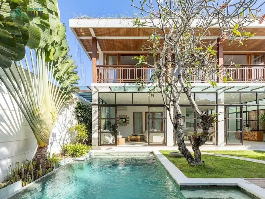 Nhà vườn 2 tầng mái bằng diện tích 80 mét vuông