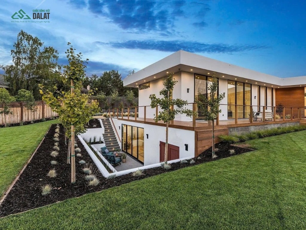 Nhà vườn kết hợp kinh doanh mái bằng